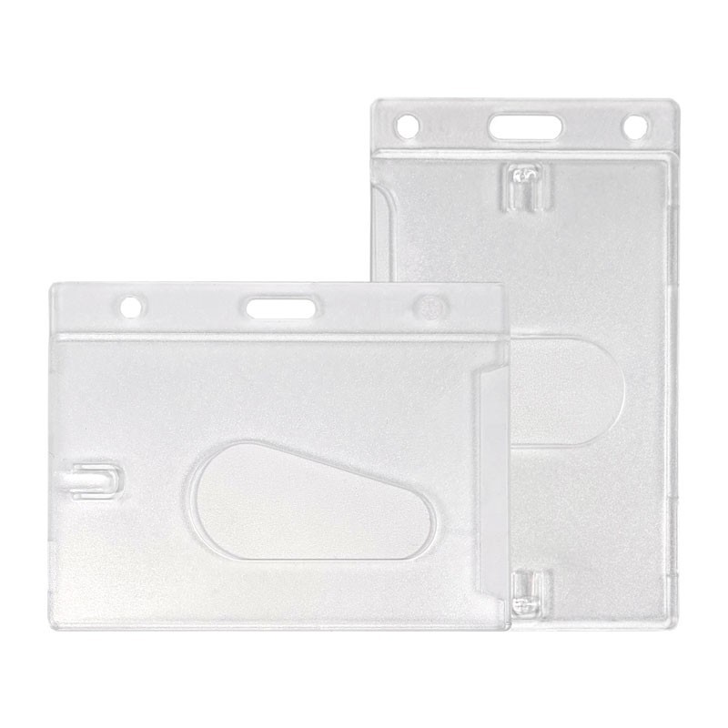 Porte-badge dépoli pour 1 carte (lot de 100)