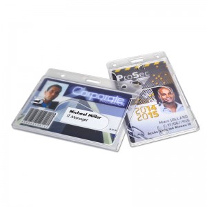 Porte-badge dépoli pour 1 carte - IDS63 (lot de 100)