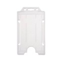 Porte-badge en plastique biodégradable pour 1 carte – horizontal (lot de 100)