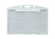 Porte-badge translucide protection 1 face - horizontal - IDP65 (lot de 100)