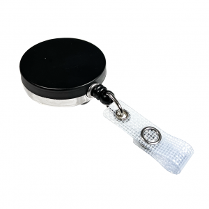 Metallic Badge Holder Reel with Reinforced Lanyard |Sogedex