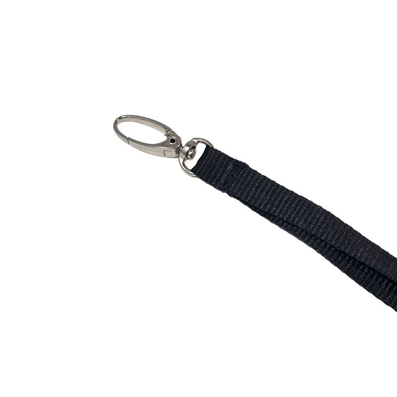 Lot De 12 Cordons Tour De Cou Noirs - Polyester, Fermoir De Sécurité, Pour Badges, Cartes, Clés, Bureau, école