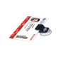 Grip badge holder clip with sucker – Black plastic (pack of 100)