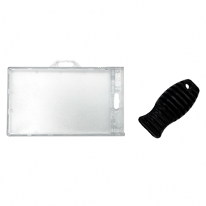 Lockable or definitively lockable ID holder IDS76+