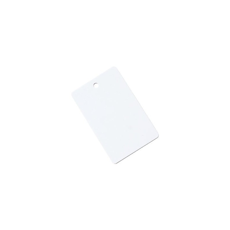Lot de 500 cartes à imprimer PVC Blanche perforation 5 mm - vertical