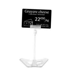 Support pour étiquette de prix - aspect cristal
