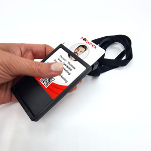 All-in-One Retractable Lanyard + Badge Holder (Pack of 50)