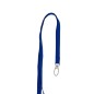 Cordon tour de cou plat 10 mm avec mousqueton ovale (lot de 100)