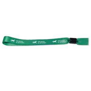 Bracelet aspect satin personnalisable avec fermoir sécuritaire (lot de 100)