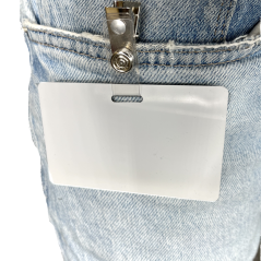 Metall-Krokodilklemme mit transparentem Riemen | Sogedex