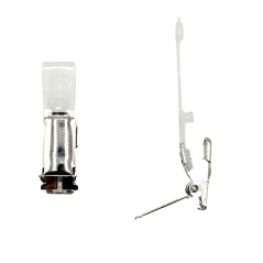 Metal suspender clip with plastic vinyl strap (pack of 100)