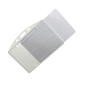 Porte-badge translucide protection 1 face - horizontal - IDP65 (lot de 100)