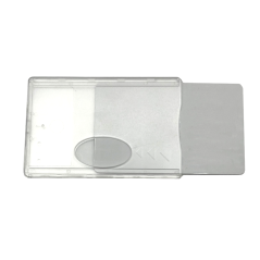 Etui-carte - 1 face cristale / 1 face dépolie - IDS55 (lot de 100)