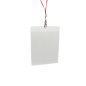 Clear badge holder for 86 x 101 mm badges - round perforation (pack of 100)