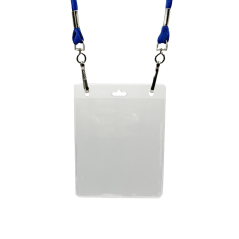 Badge holder for 86 x 101 mm badge w/ round and oblong perforations (pack of 100)