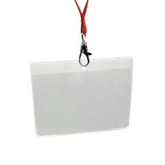 Badge holder for 105 x 70 mm badge - round perforation - IDS 31.1 (pack of 100)