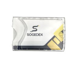 Porte-badges mi-cristal mi-dépoli anti-UV et recyclable | Sogedex