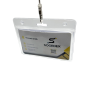 Porte-badge souple pour 2 cartes - horizontal - IDS38 (lot de 100)