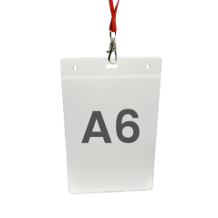 Translucent soft badge holder A6 for events- Pack of 100 | Sogedex