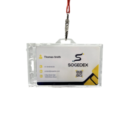 Porte-badge à glissière pour usage horizontal ou vertical - IDS76 (lot de 100)