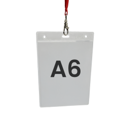 A6 Recycled PVC Badge Holder - Easy to use | Sogedex