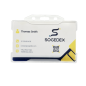 Antimicrobial badge holder - Transparent – Landscape (Pack of 100)
