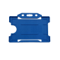Porte-badges en plastique détectable bleu - horizontal (lot de 100)