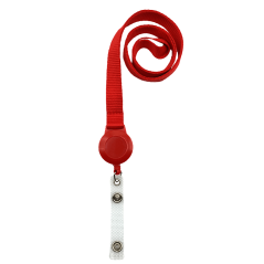 15 mm flat lanyards with badge reel & reinforced attachment | Sogedex