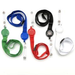 Lanyards plat 15 mm sécurisé + enrouleur et lanière renforcé| Sogedex