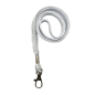 12 mm tube polyester lanyard with nickel-plated dog hook (pack of 100)