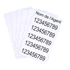 Pack of 5-part breakable cards - Ideal for security agents | Sogedex