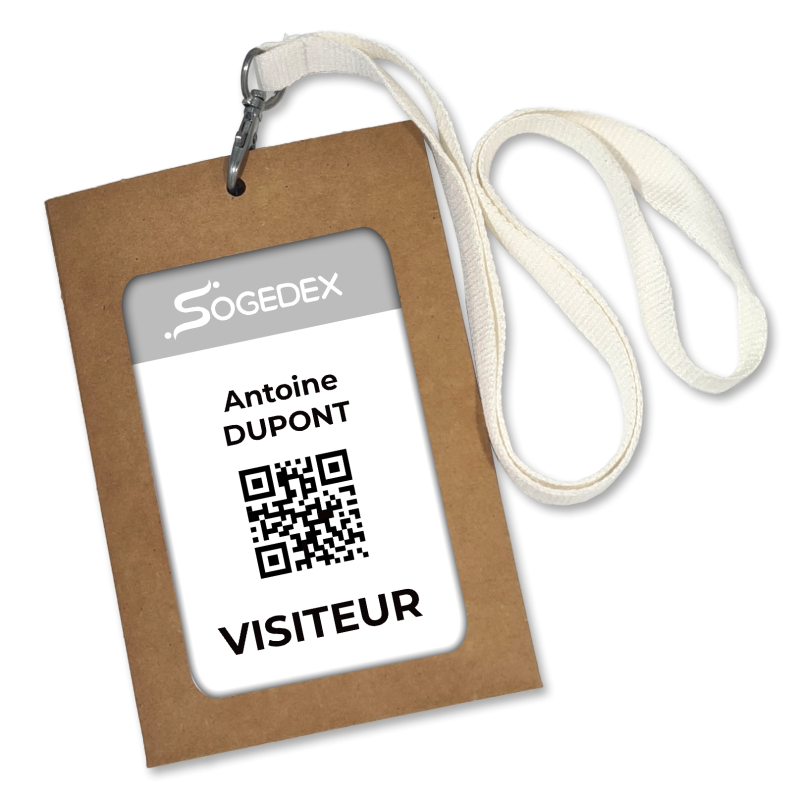 Porte-Badge A6 en carton écologique (lot de 100)