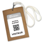 Porte-Badge A6 en carton écologique (lot de 100)