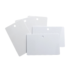 Packung mit 100 PVC-Karten, weiß, Perforation 5 mm | Sogedex