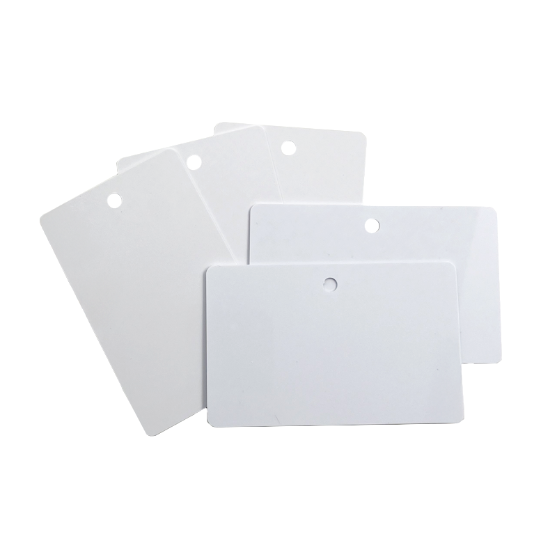 Packung mit 100 PVC-Karten, weiß, Perforation 5 mm | Sogedex