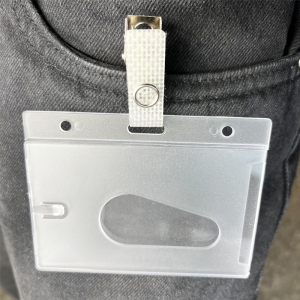 Crocodile-type clip with reinforced vinyl strap - IDS15R (pack of 100)