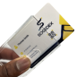 Rigid card holder - 1 clear side / 1 frosted side - IDS55 (pack of 100)