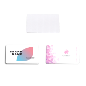 Pack of 100 white printable cards - thickness 0.50 mm - ideal for Badgy