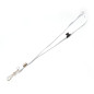 12 mm tube polyester lanyard w/ swivel hook & breakaway feature (pack of 100)