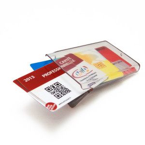 Nicht wasserdichte Clearbox für Ausweise oder Karten | Sogedex