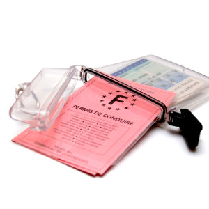 Wasserdichte Clearbox Ausweispapiere mit Verschluss und Ring|Sogedex
