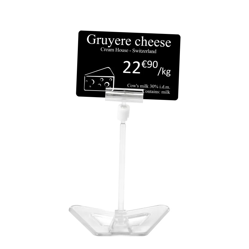 Porte-étiquette de prix - aspect cristal - 8 cm (lot de 25)