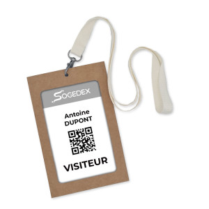 Porte-Badge A6 en carton écologique (lot de 100)