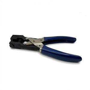 Hand hole punch for plastic cards - round hole card punch