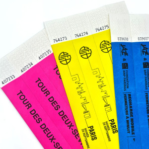 Bracelet Tyvek Personnalisé 25 mm indéchirable - Sogedex