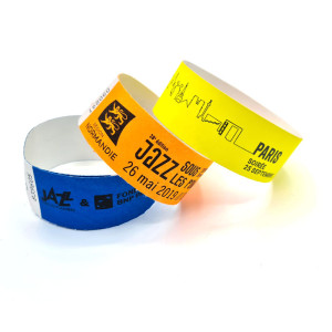 Custom Tyvek Wristbands 25mm - High Visibility - Sogedex
