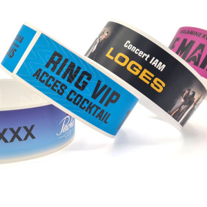 Custom 24 mm Tear-Resistant Synthetic Wristband (pack of 100)