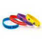 Bracelet silicone personnalisé adulte – sérigraphie (lot de 100)