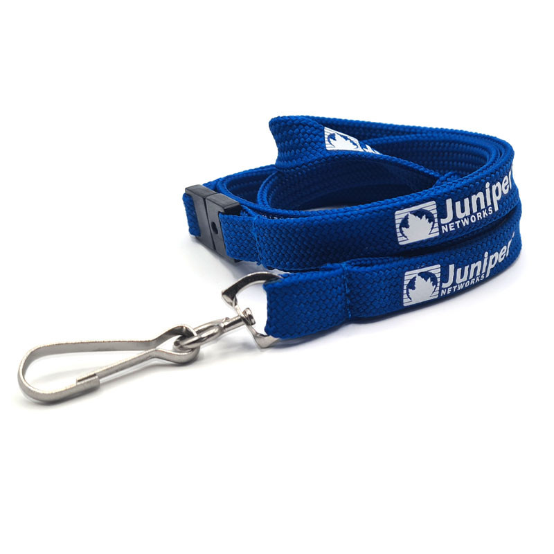 Individuell gestaltetes sicheres Schlauch-Lanyard – Metallkarabinerhaken (100 Stück)