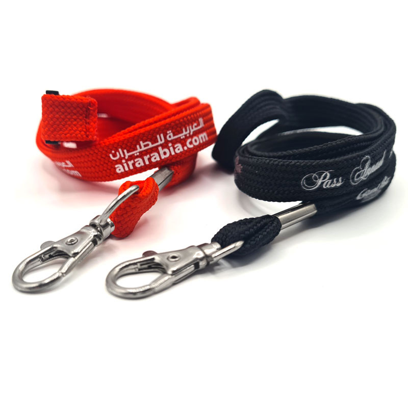 Custom tube lanyard - Metal dog Hook (pack of 100)
